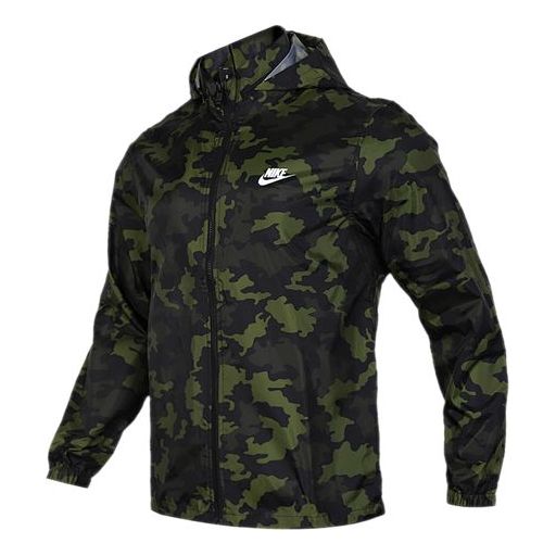 Nike 2019-20FW Camouflage Street Style Jacket Army green BV2980-331