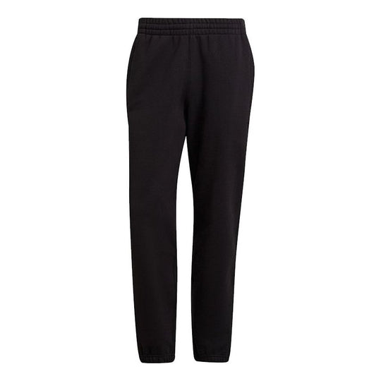 Men's adidas originals C Sweat Pant Solid Color Bundle Feet Sports Pants/Trousers/Joggers Black H11379