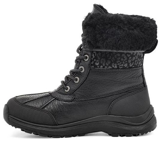 (WMNS) UGG Adirondack III Snow Leopard Snow Boots Black 1112311-BLK