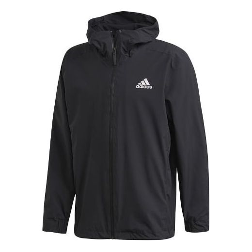 Men's adidas Outdoor Black Hooded Jacket FI0574