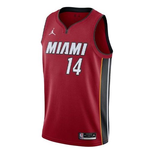 Men's Nike NBA SW Fan Edition Miami Heat Sports Basketball Jersey/Vest Jersey Red CV9483-608