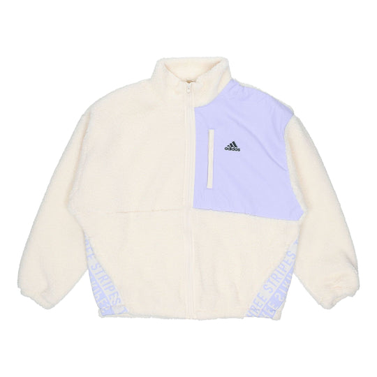 (WMNS) adidas W Boa Jacket Athleisure Casual Sports Stand Collar Creamy  White HD0363