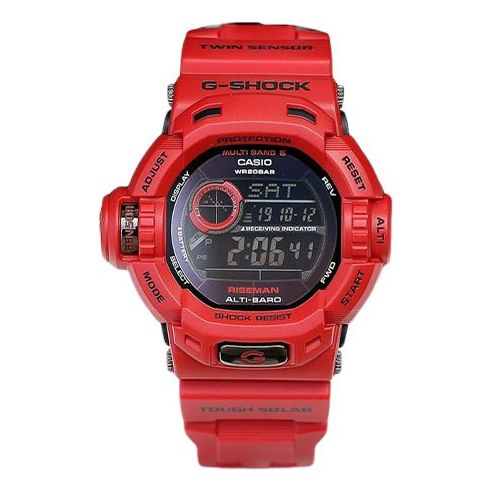 CASIO G Shock Solar Powered Mens Red Digital GW-9200RDJ-4JF Watches - KICKSCREW