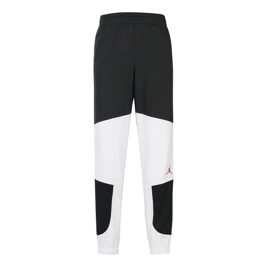 Air Jordan Air 11 Black White Splicing Sports Pants Long Pants Black White Colorblock CU1505-010