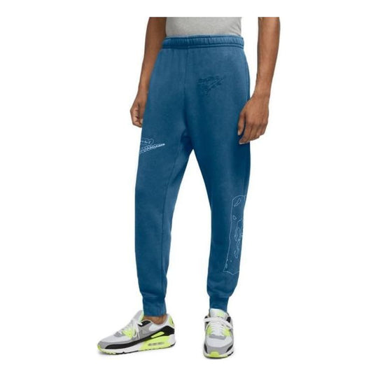 Nike Club Wash Drip Cuff Pants 'Green Abyss' DC2727-301