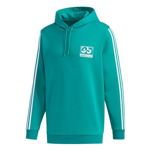 adidas neo Sports Pullover hooded Long Sleeves Green FU1040