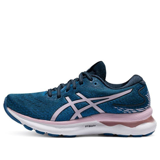 (WMNS) ASICS Gel Nimbus 24 Wide 'French Blue Barely Rose' 1012B199-400