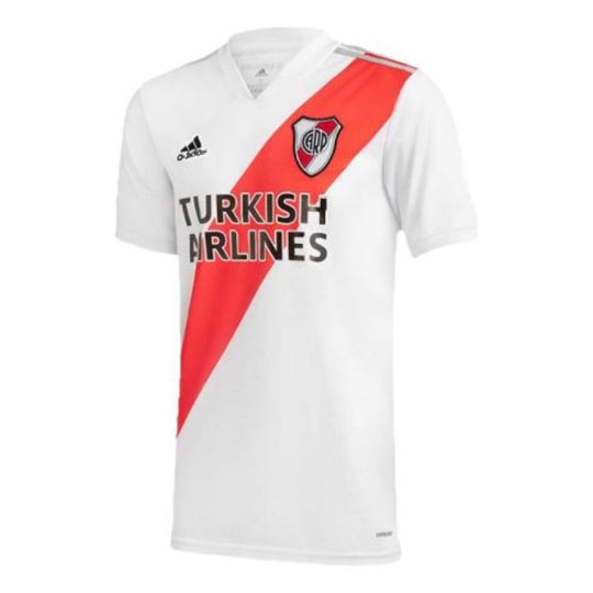 adidas Rp H Jsy AU Player Edition 20-21 Season River Plate Athletics Home Contrasting Colors Sports Jersey White FQ7660
