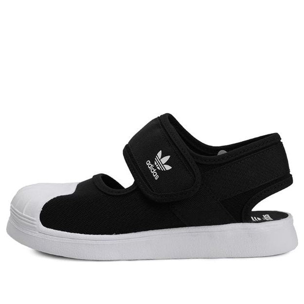 (PS) adidas Superstar 360 Sandals J 'Black White' FV7586 - KICKS CREW