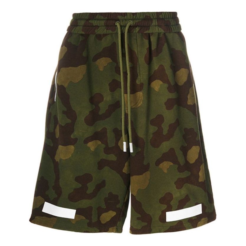 kranium absurd Udøve sport Men's OFF-WHITE Cotton Camouflage Shorts Military Green OMCB009F176010 -  KICKS CREW