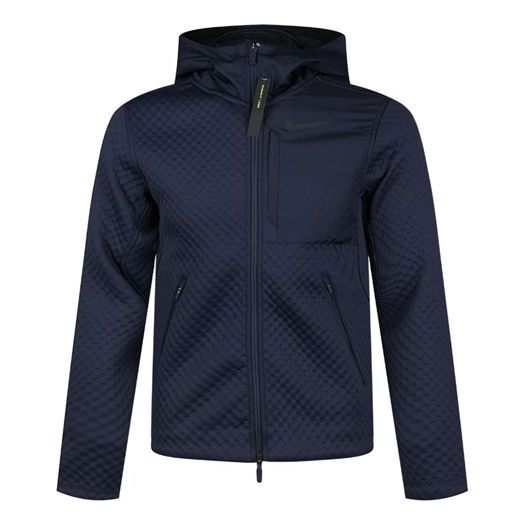 Nike Full-length zipper hooded training Jacket Blue BV3999-452