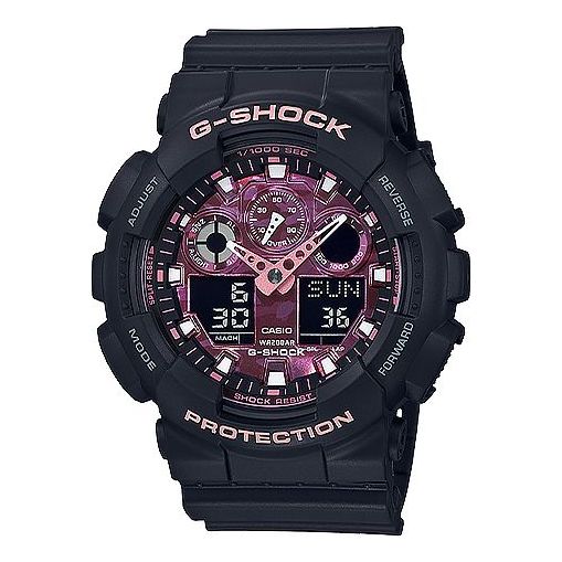 CASIO G-Shock Analog-Digital 'Black Rose' GA-100TCB-1A