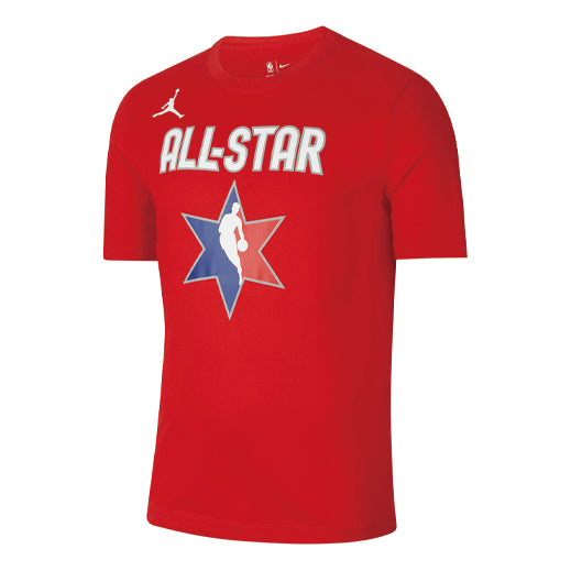 Air Jordan All-star Dri-FIT NBA Printing Round Neck Short Sleeve T-shirt Red DC3497-657 T-shirts - KICKSCREW