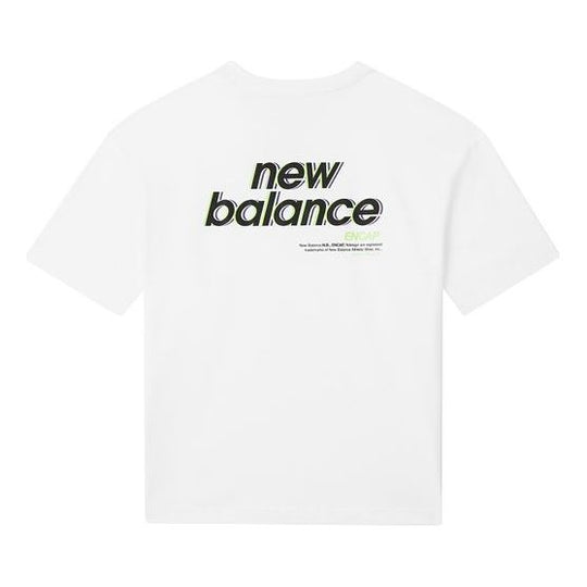 (WMNS) New Balance Short Sleeve White NEA25012WT