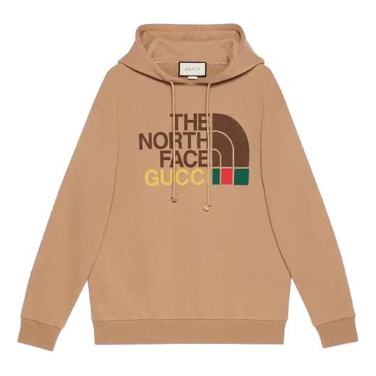 WMNS) GUCCI x The North Face Cotton Hoodie 'Brown' 615061-XJDBY