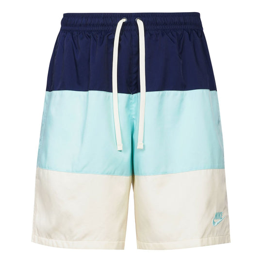 Men's Nike Contrasting Colors Stripe Small Label Woven Sports Shorts Multicolor DQ2427-382