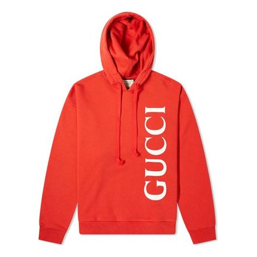 Gucci Large Logo Alphabet Printing Loose Pullover Red 604974-XJB1C-6068