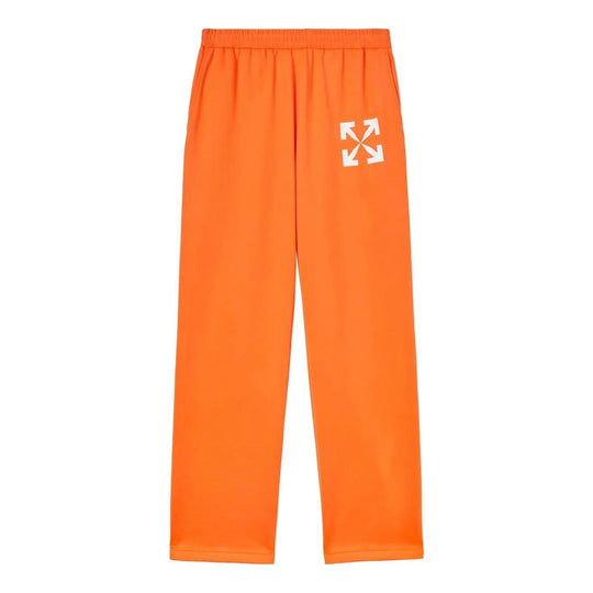 Off-White SS22 Arrow Pattern Sport Pants 'Orange White' OMCJ018S22FAB0022001