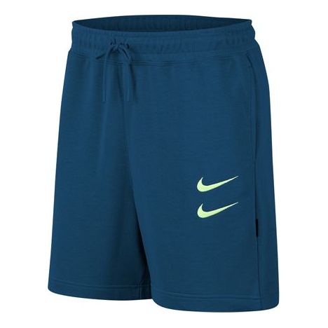 Nike SWOOSH FRENCH TERRY Shorts Blue Green Bluegreen CJ4882-499