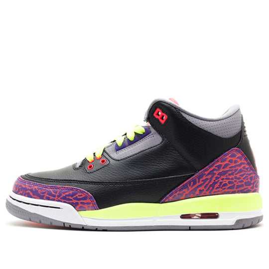 (GS) Air Jordan 3 Retro 'Black Atomic Red' 441140-039 Big Kids Basketball Shoes  -  KICKS CREW