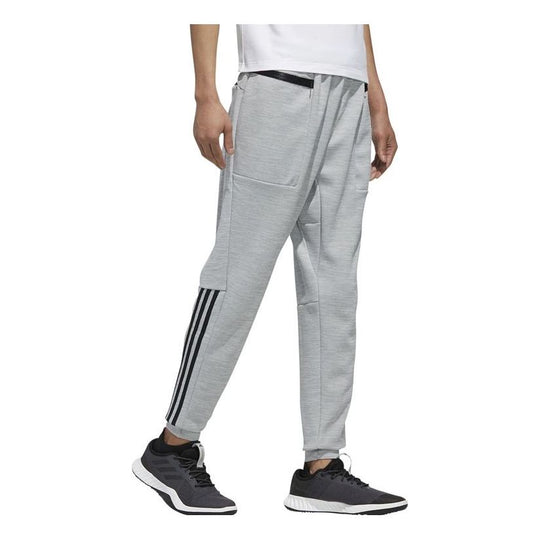 Men's adidas Logo Stripe Printing Bundle Feet Sports Pants/Trousers/Jo ...