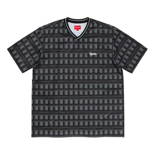 Supreme SS20 Week 16 Grid Soccer Jersey Tee 'Blue Black Red' SUP-SS20-712