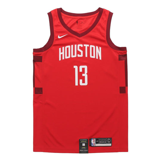 Nike Earned Edition NBA limited Sports Basketball Jersey SW Fan Edition Rockets 13 Red BQ1161-658