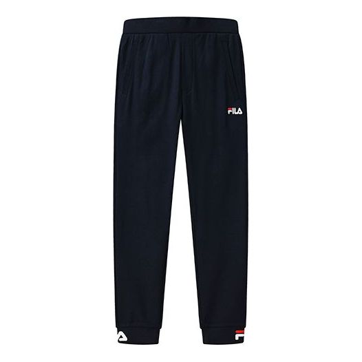 Men's FILA Logo Knit Sports Pants/Trousers/Joggers Navy Blue F51M12869 -  KICKS CREW