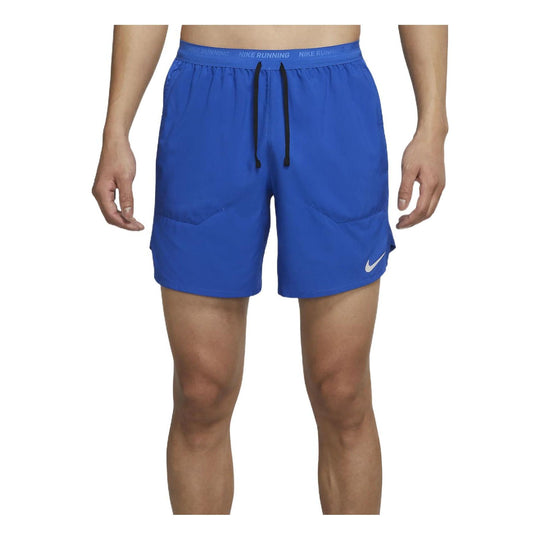Men's Nike Logo Printing Solid Color Casual Shorts Game Sapphire DM4742-480