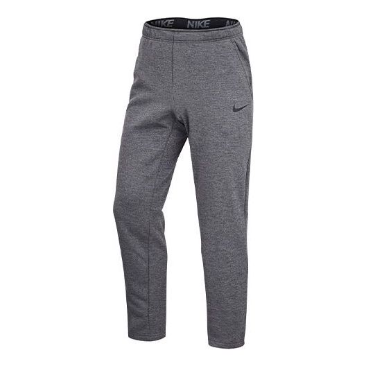 Men's Nike Solid Color Small Logo Fleece Casual Training Sports Pants/Trousers/Joggers Gray CZ4350-071
