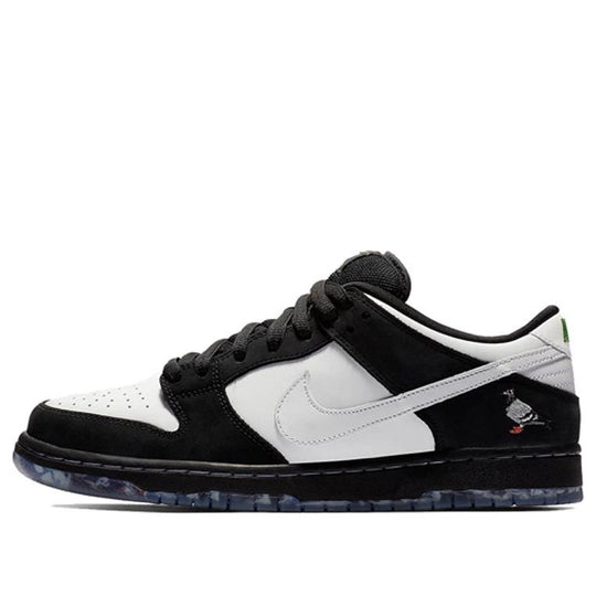 Nike SB Dunk Low Pro OG 'Panda Pigeon' Shoes - Black / White - Green G