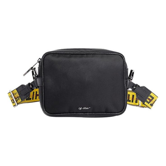 OFF-WHITE SS20 Branded Strap Crossbody Bag Yellow/Black OMNA049R20E480011000