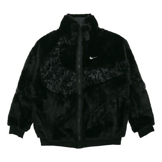 Nike Sportswear Swoosh Logo Casual FleeceJacket Men Black DH6685-010 ...