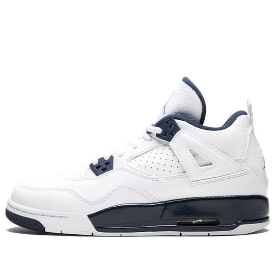 (GS) Air Jordan 4 Retro 'Legend Blue' 408452-107 Big Kids Basketball Shoes  -  KICKS CREW