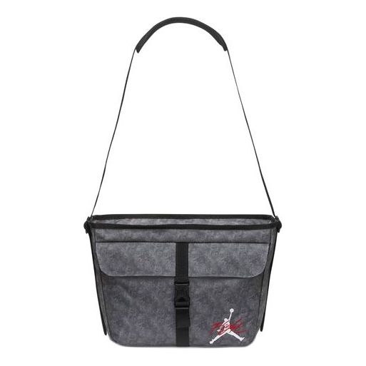 Jordan Polyester Minimalistic Design Iconic logo Buckle Large Capacity Shoulder Bag Messenger Bag Black DV5362-011 Messenger Bag - KICKSCREW