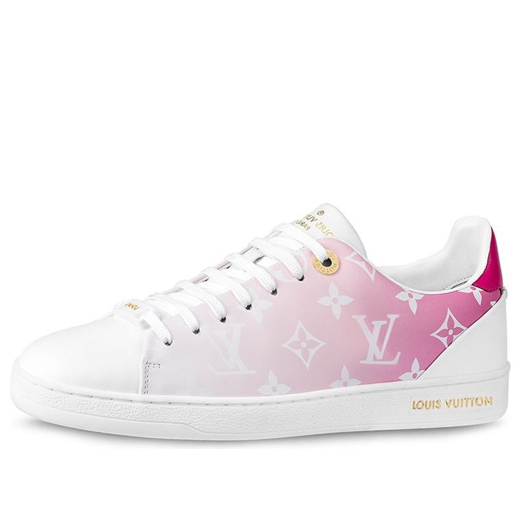 pink and white lv sneakers
