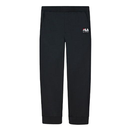 FILA Ventilate Knit Ankle Banded Causual Pant Male Black F11M128601F-BK