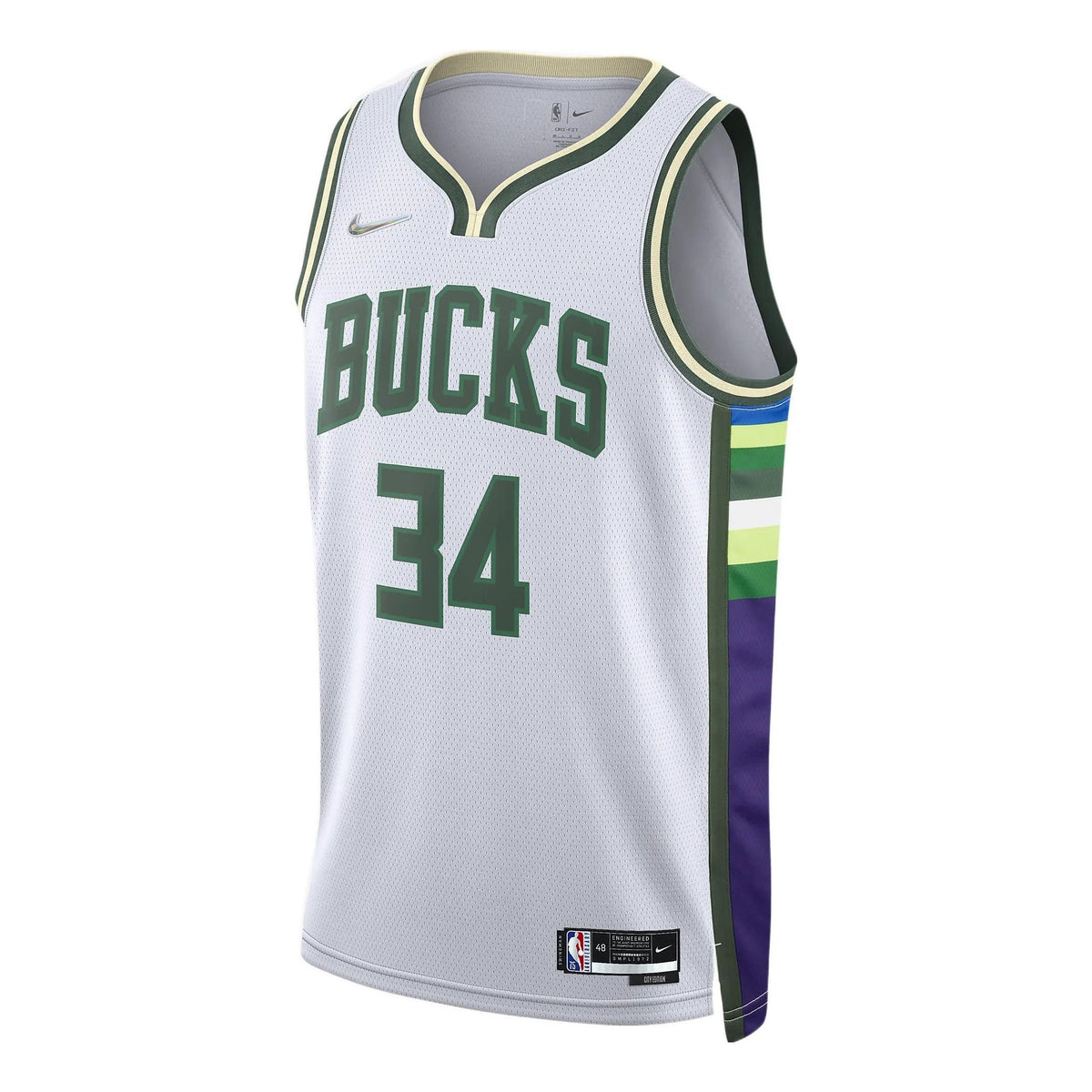 Milwaukee Bucks Giannis Antetokounmpo Nike T-Shirt Jersey Youth Size Medium  Plus