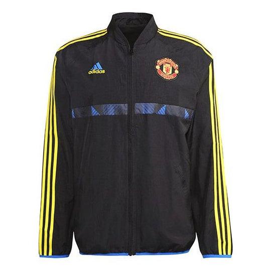 adidas 21-22 Season Manchester United Soccer/Football Sports Jacket Black GR3871