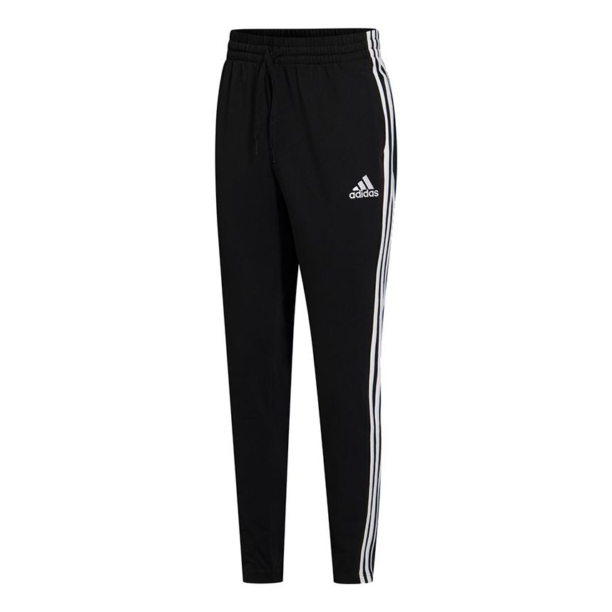 adidas M 3s Sj to Pt Classic Stripe Knit Sports Pants Black GK8995 ...
