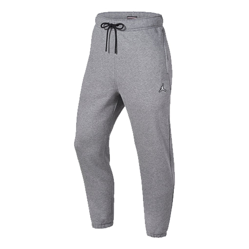 Air Jordan Logo Embroidered Knit Fleece Lined Bundle Feet Sports Pants 'Grey' DA9821-091