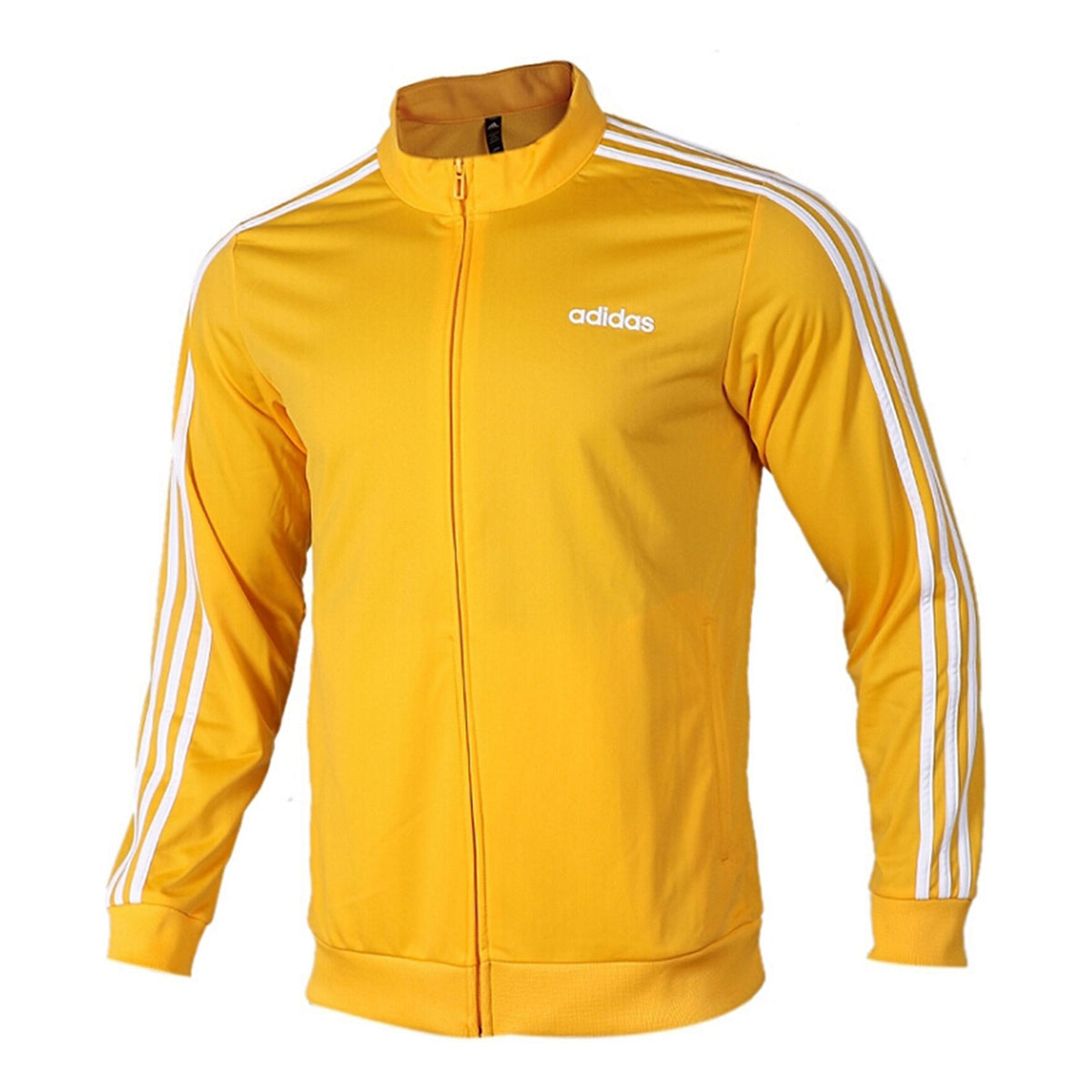 adidas Solid Color Body-Building Sports Jacket Men's Gold EI4892-KICKS CREW