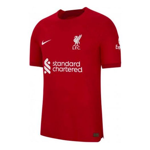 Men's Nike Alphabet Printing Short Sleeve Soccer/Football Jersey 2022/23 Season Liverpool Player Edition Deep Red DJ7647-609