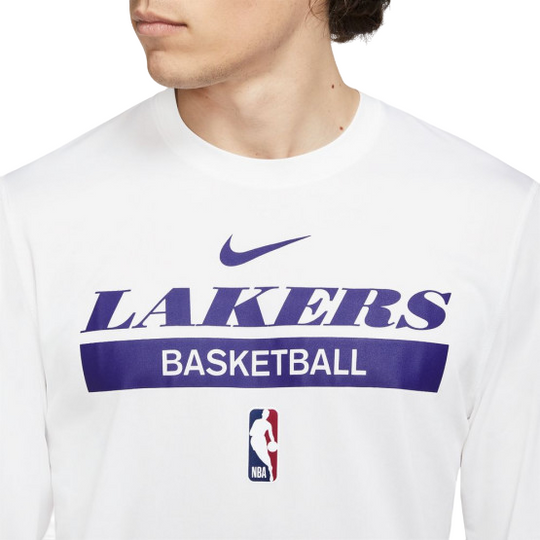 Men's Nike White Los Angeles Lakers 2022/23 Legend On-Court Practice Performance Long Sleeve T-Shirt, Size: XL